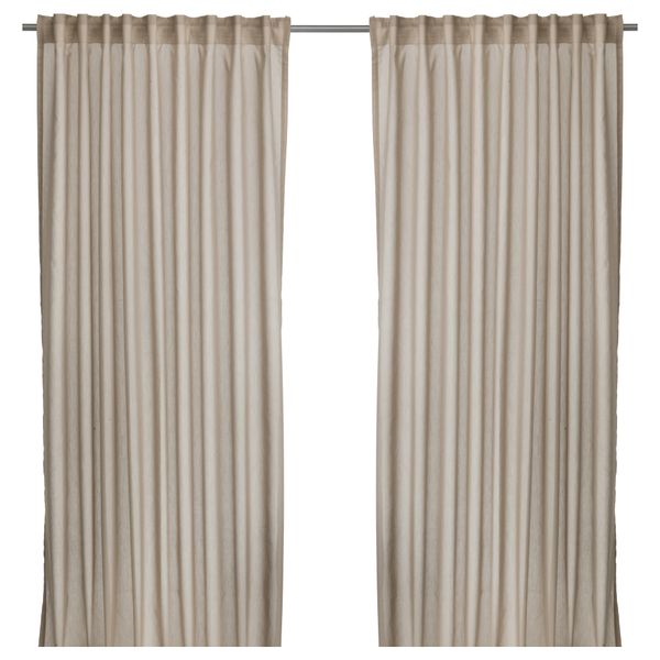 Гардины, 1 пара ВИВАН, бежевый (145x300 см) - фото 1