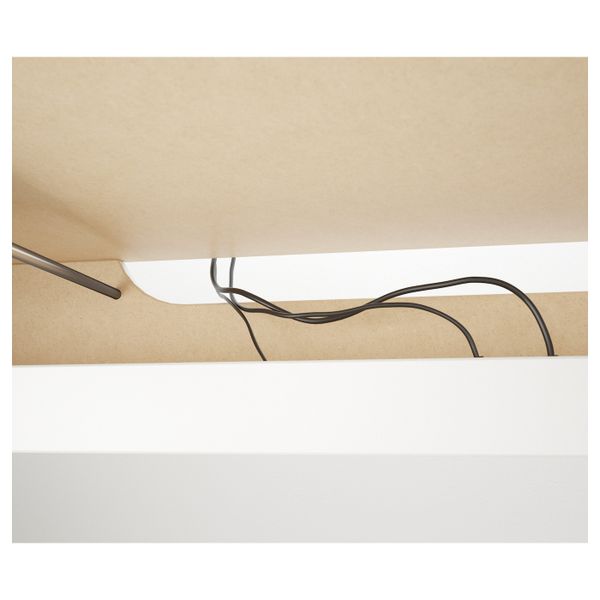 Письменный стол с выдвижной панелью, белый 151x65 см IKEA MALM МАЛЬМ 803.848.72 - фото 6