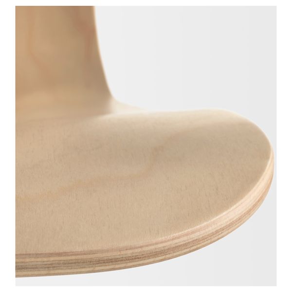 Рабочий стул ВОГСБЕРГ / СПОРРЕН, березовый шпон, белый - фото 4