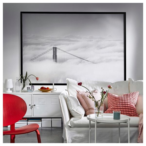 Картина с рамой, Мост и облака, черный, 200x140 см IKEA BJÖRKSTA БЬЁРКСТА 195.089.37 - фото 7