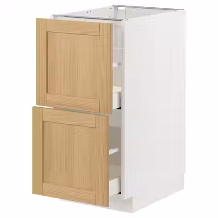 METOD / MAXIMERA Напольный шкаф 2фасада/2выс ящика