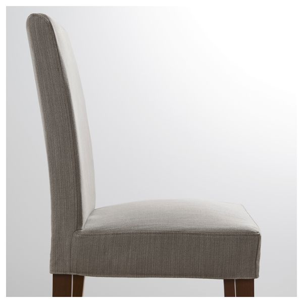 Стул ХЕНРИКСДАЛЬ, коричневый, Нольхага серо-бежевый - фото 3