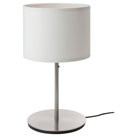 Лампа настольная, белый/никелированный 56 см IKEA RINGSTA РИНГСТА / SKAFTET СКАФТЕТ 593.873.54