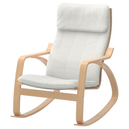 Кресло-качалка ПОЭНГ, березовый шпон, Ранста неокрашенный