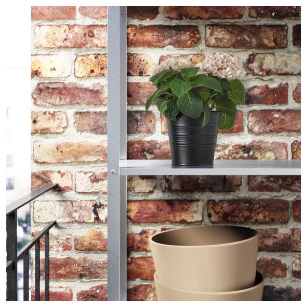 Кашпо СОККЕР, д/дома/улицы, черный (12 см) - фото 2