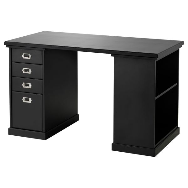 Стол КЛИМПЕН, черный (120x60 см) - фото 1