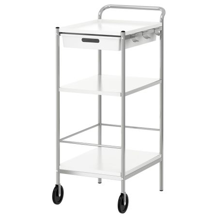 Тележка БЮГЕЛЬ, белый, серебристый (98x59x39 см)