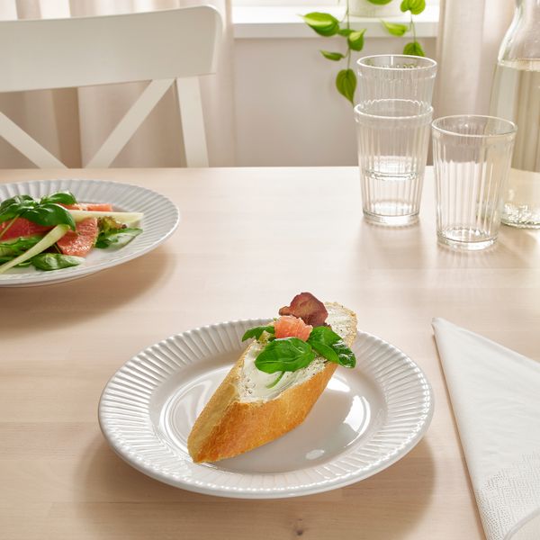 Тарелка десертная, белый, 21 см IKEA STRIMMIG СТРИММИГ 304.682.18 - фото 4