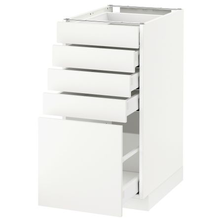Напольный шкаф с 5 ящиками МЕТОД / МАКСИМЕРА, белый, Хэггеби белый