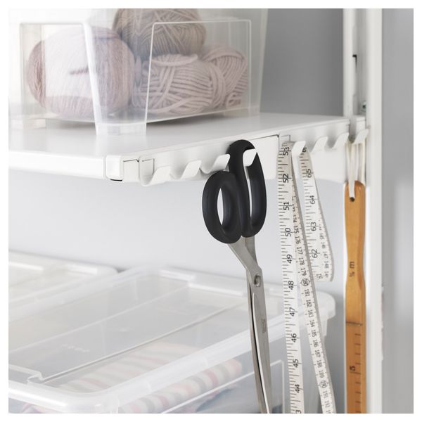 Настенная штанга/полки/контейнер АЛЬГОТ, белый (68x41x199 см) - фото 4