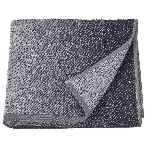 Банное полотенце, 70x140 см, белый/темно-синий IKEA NYCKELN 704.943.81 - фото 2