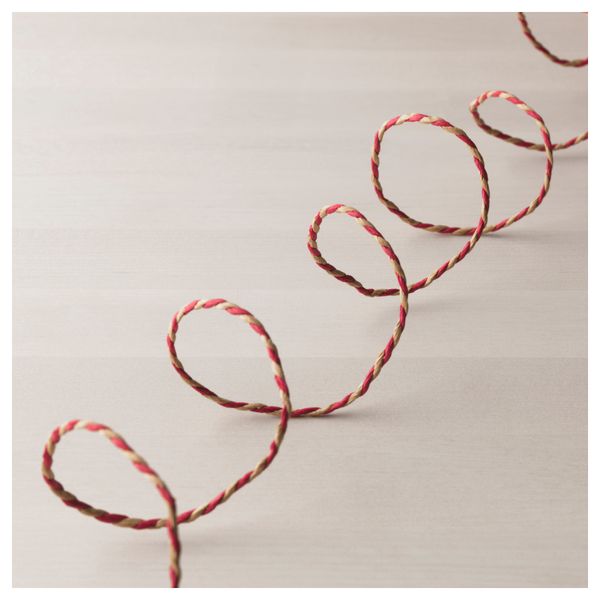 Тесьма ВИНТЕР 2018, бежевый, красный (40 м) - фото 3