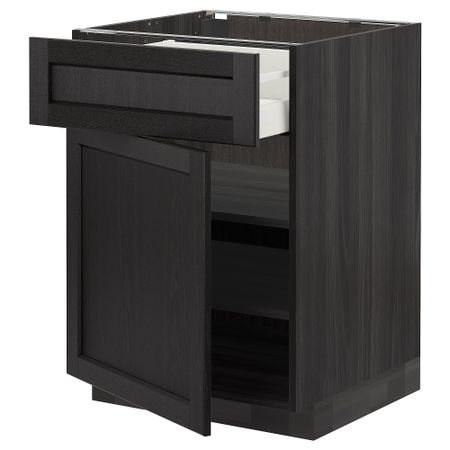 Напольный шкаф с ящиком, дверцей, 60x60 cm IKEA METOD МЕТОД, MAXIMERA МАКСИМЕРА 694.589.30