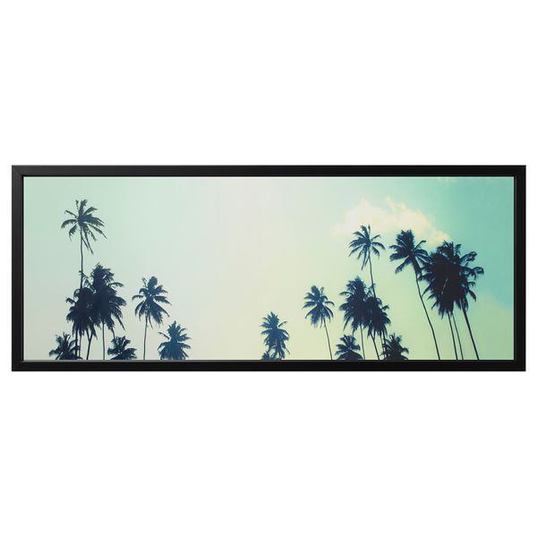 Картина с рамой БЬЁРКСТА, Солнечные дни, черный (140x56 см) - фото 1