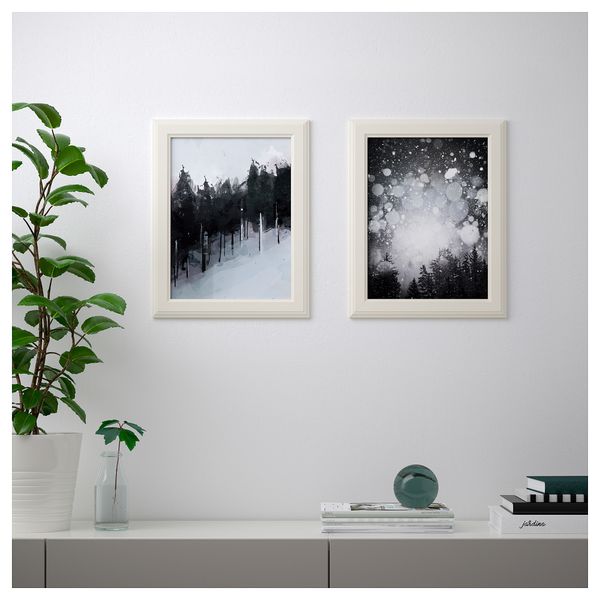 Постер БИЛЬД, Черно-белый лес (30x40 см) - схема-чертеж с размерами