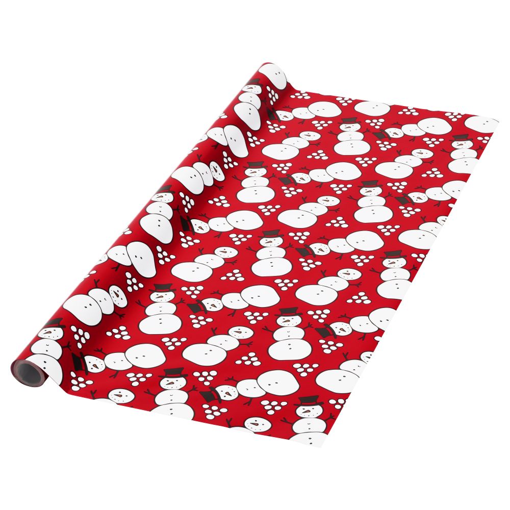 Рулон оберточной бумаги ВИНТЕР 2016, снеговик (5x0.7 м) - фото 1