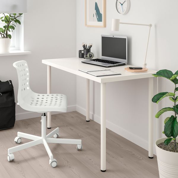 Рабочий стул, белый IKEA SKÅLBERG СКОЛБЕРГ / SPORREN СПОРРЕН 592.756.67 - схема-чертеж с размерами