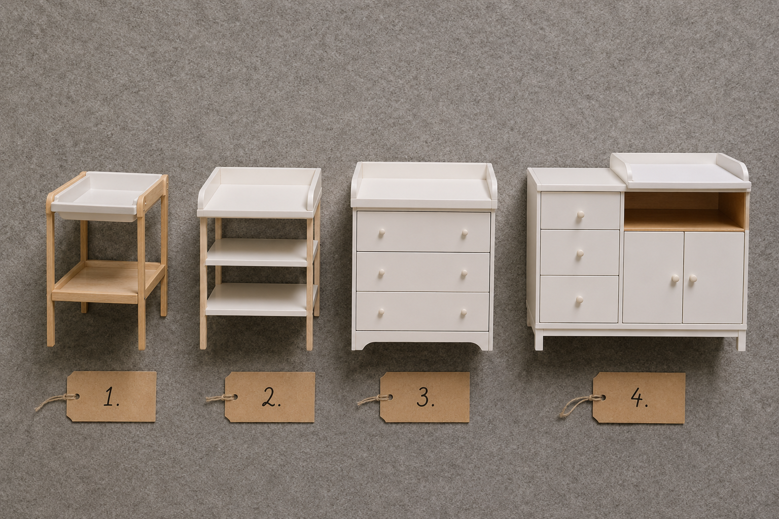 Сравнение 4 типов пеленальных столиков IKEA: складной, отдельностоящий, комод, стеллаж