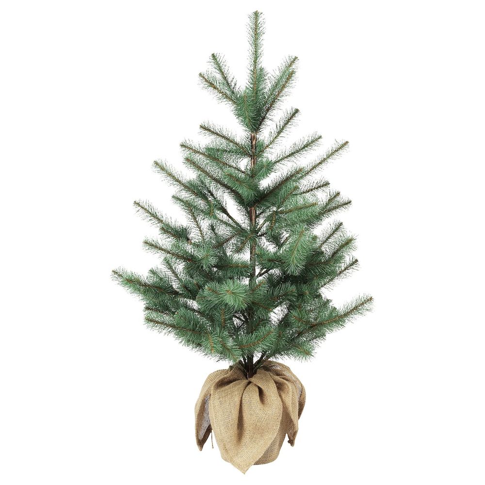 Искусственное растение в горшке, для дома, улицы джут/рождественская елка зелено-синий 19 см IKEA VINTER 2020 ВИНТЕР 2020 - схема-чертеж с размерами