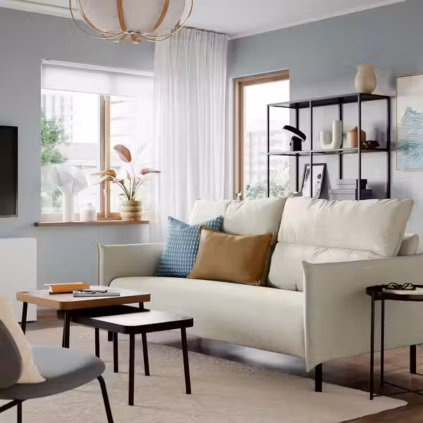 MANNARP 3-местный диван - Gunnared бежевый - фото 2