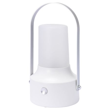 Светодиодный фонарь/солнечная батарея СОЛВИДЕН, для сада, белый