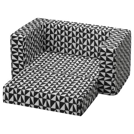 Чехол для лежанки для собаки/кошки, черный-белый 68x70 см IKEA LURVIG ЛУРВИГ 604.844.72