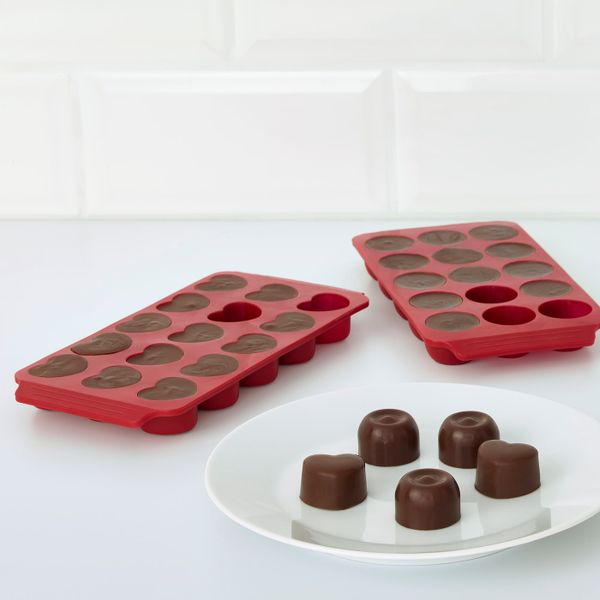 Формочка для шоколада, силикон красный IKEA ВИНТЕРФЕСТ 104.290.96 - фото 2