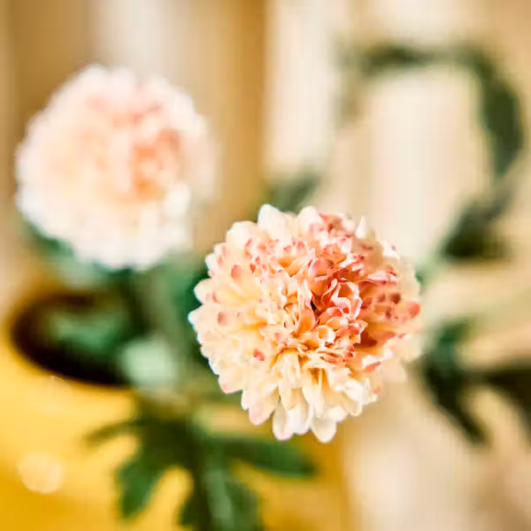 SMYCKA Цветок искусственный - д/дома/улицы Хризантема/оранжевый 75 см - схема-чертеж с размерами