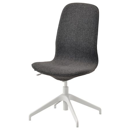 Конференц-стул, Гуннаред темно-серый/белый IKEA LÅNGFJÄLL ЛОНГФЬЕЛЛЬ 293.862.14