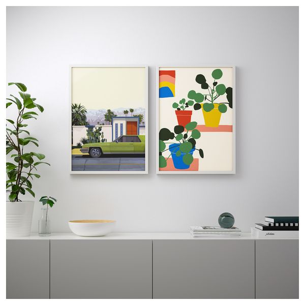 Постер БИЛЬД, Машины и цветы (50x70 см) - схема-чертеж с размерами