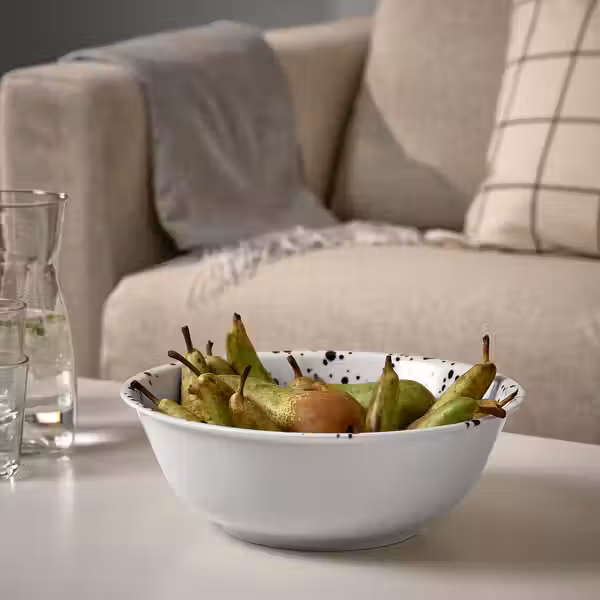 SILVERSIDA СИЛВЕРСИДА Сервировочная миска - с рисунком/синий 28 см - фото 4