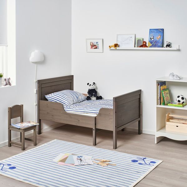 Раздвижная кровать, серо-коричневый 80x200 см IKEA SUNDVIK СУНДВИК 804.601.87 - схема-чертеж с размерами