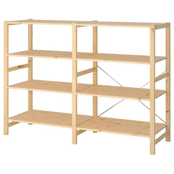 2 секции/полки, сосна 174x50x124 см IKEA IVAR ИВАР 692.483.53 - фото 2