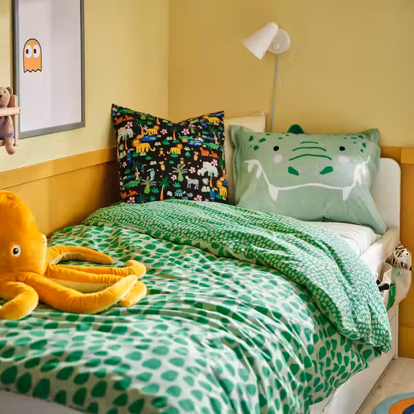 NATTHÄGER Чехол на подушку - разноцветный/джунгли 50x50 см - фото 3