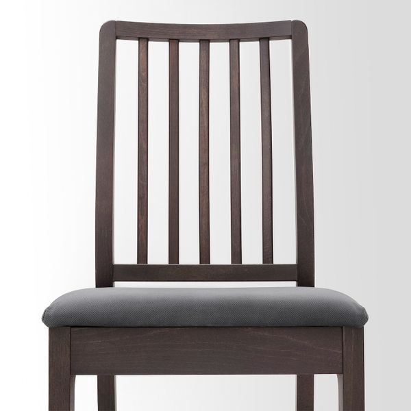 Стул, темно-коричневый/Хакебу темно-серый IKEA EKEDALEN ЭКЕДАЛЕН 594.292.07 - фото 2