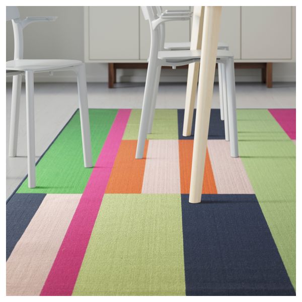 Ковер, короткий ворс ХЭВНСО, разноцветный (200x300 см) - схема-чертеж с размерами