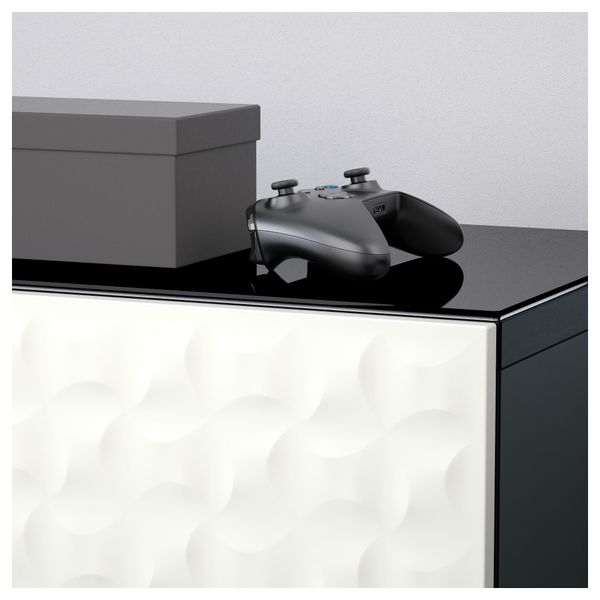 Комбинация для хранения с дверцами, ящиками БЕСТО, Дьюпвикен белый, Лаппвикен черно-коричневый (180x40x74 см) - фото 4