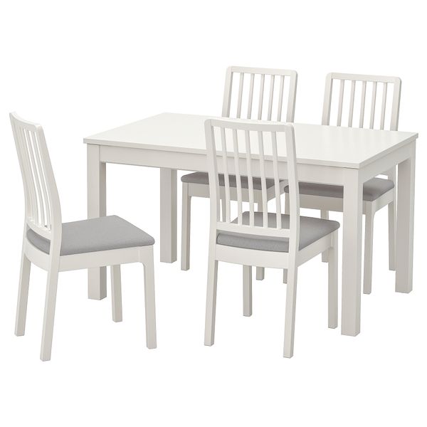 Стол и 4 стула, 130, 190x80 cm IKEA EKEDALEN ЛЕН ЭКЕДАЛЕН, LANEBERG ЛАНЕБЕРГ 893.047.91 - фото 1