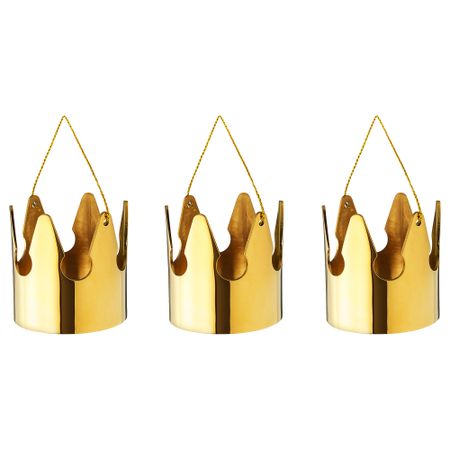 Украшение подвесное ВИНТЕР 2018, корона, золотой