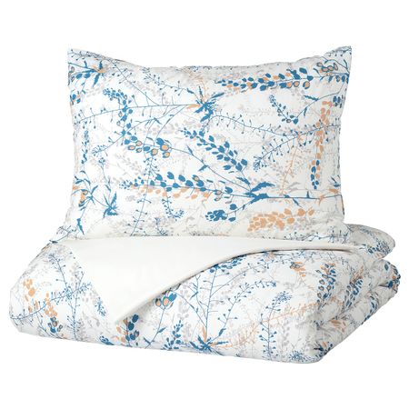 Комплект постельного белья,3 предм., цветок 150x200/50x70 см IKEA BENVED БЕНВЕД 304.559.18