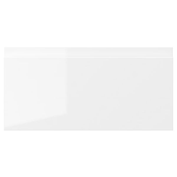 VOXTORP Фронтальная панель ящика - глянцевый белый 40x20 см - фото 1