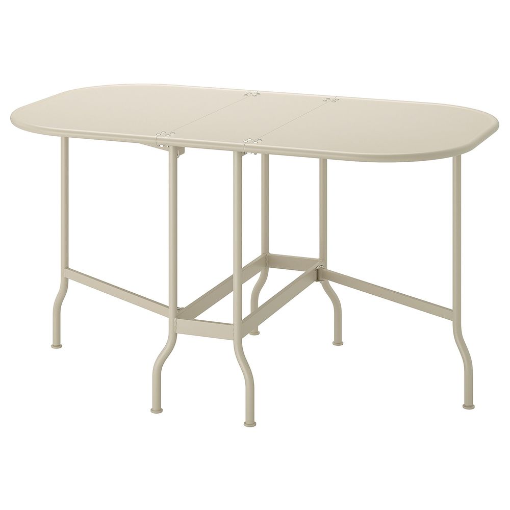 Складной стол, садовый, бежевый 24x77x130x74 см IKEA SALTHOLMEN САЛЬТХОЛЬМЕН 603.761.75 - фото 1