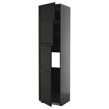 METOD Высокий шкаф д/холодильника/3дверцы