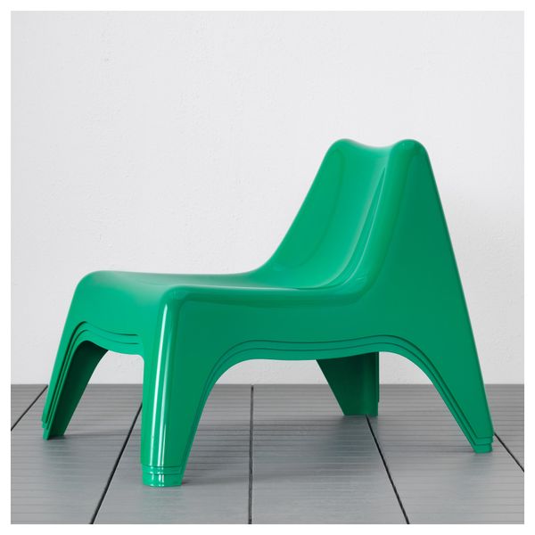 Садовое легкое кресло ИКЕА ПС ВОГЭ, зеленый - фото 2