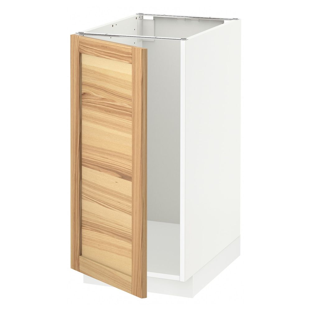 Напольный шкаф для мойки, мусорных конт, белый/Торхэмн ясень 40x60 см IKEA METOD МЕТОД 792.259.97 - схема-чертеж с размерами