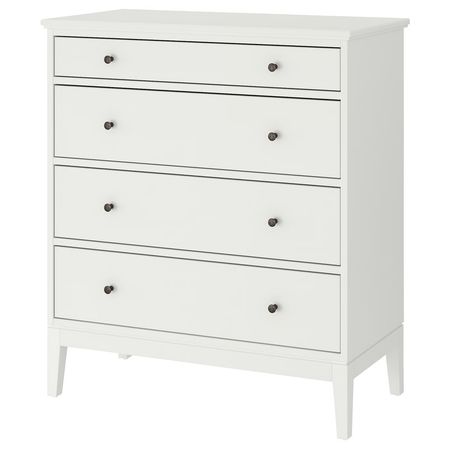 IDANÄS Комод с 4 ящиками - белый 104x118 см