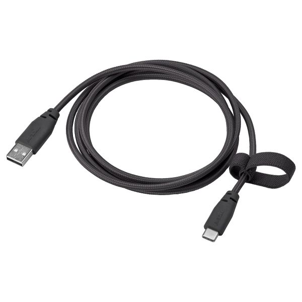 Кабель USB тип А – USB тип С, серый 1.5 м IKEA LILLHULT ЛИЛЛЬХУЛЬТ 204.838.65 - фото 1