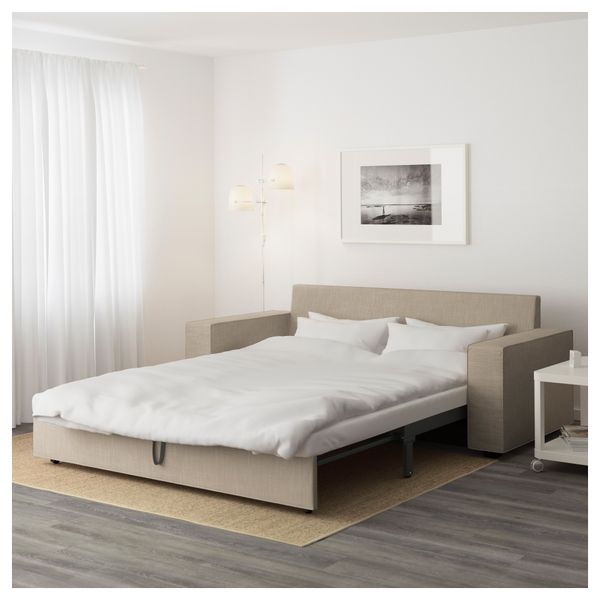 Диван-кровать 3-местный ВИЛАСУНД, Хилларед бежевый - фото 3