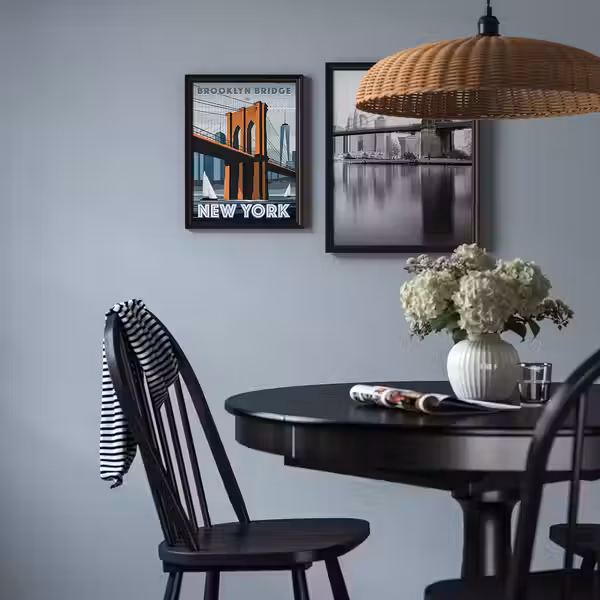 KLOTKÖRSBÄR КЛОТКЁРСБЭР Рама - под дуб/темно-коричневый 30x40 см - фото 4