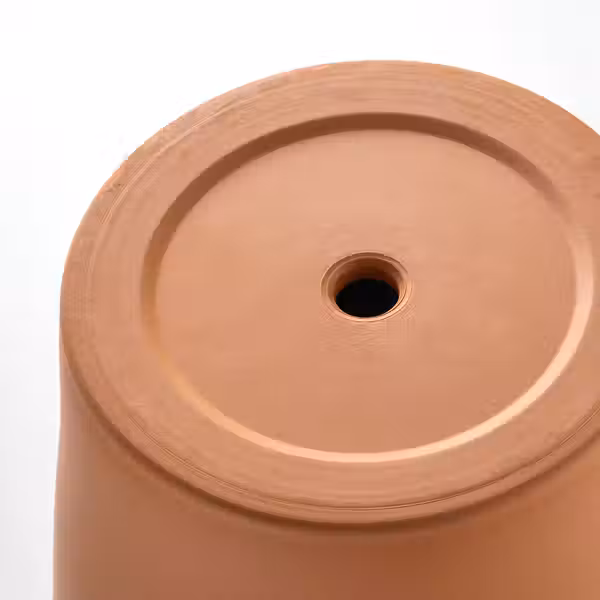 BRUNBÄR БРУНБЭР Горшок цветочный с поддоном - для сада терракота 15 см - фото 6